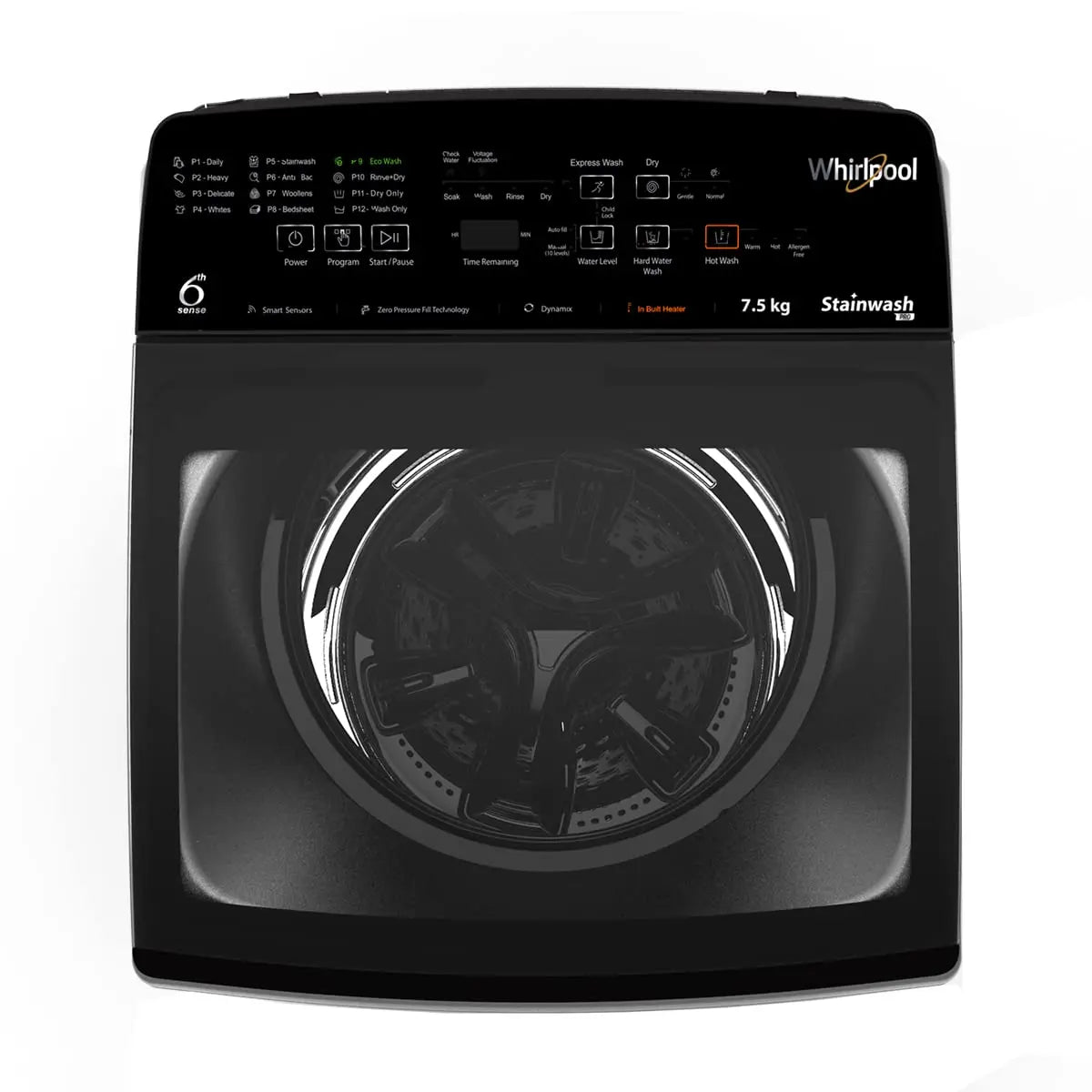 Whirlpool Stainwash Pro 7.5 Kg Fully Automatic Top Load Washing Machine ( Removes 10 Tough Stains , Grey, 4 Star, 10 Years Warranty )