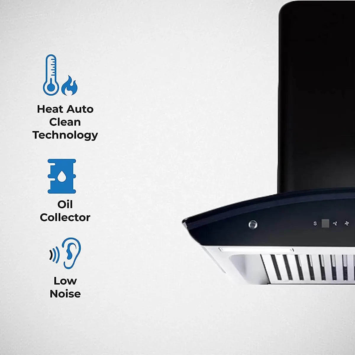 Elica 60 cm 1425 m3/hr Auto Clean Chimney (WD TBF HAC 60 MS NERO, 2 Baffle Filters, Touch + Motion Sensor Control, Black)
