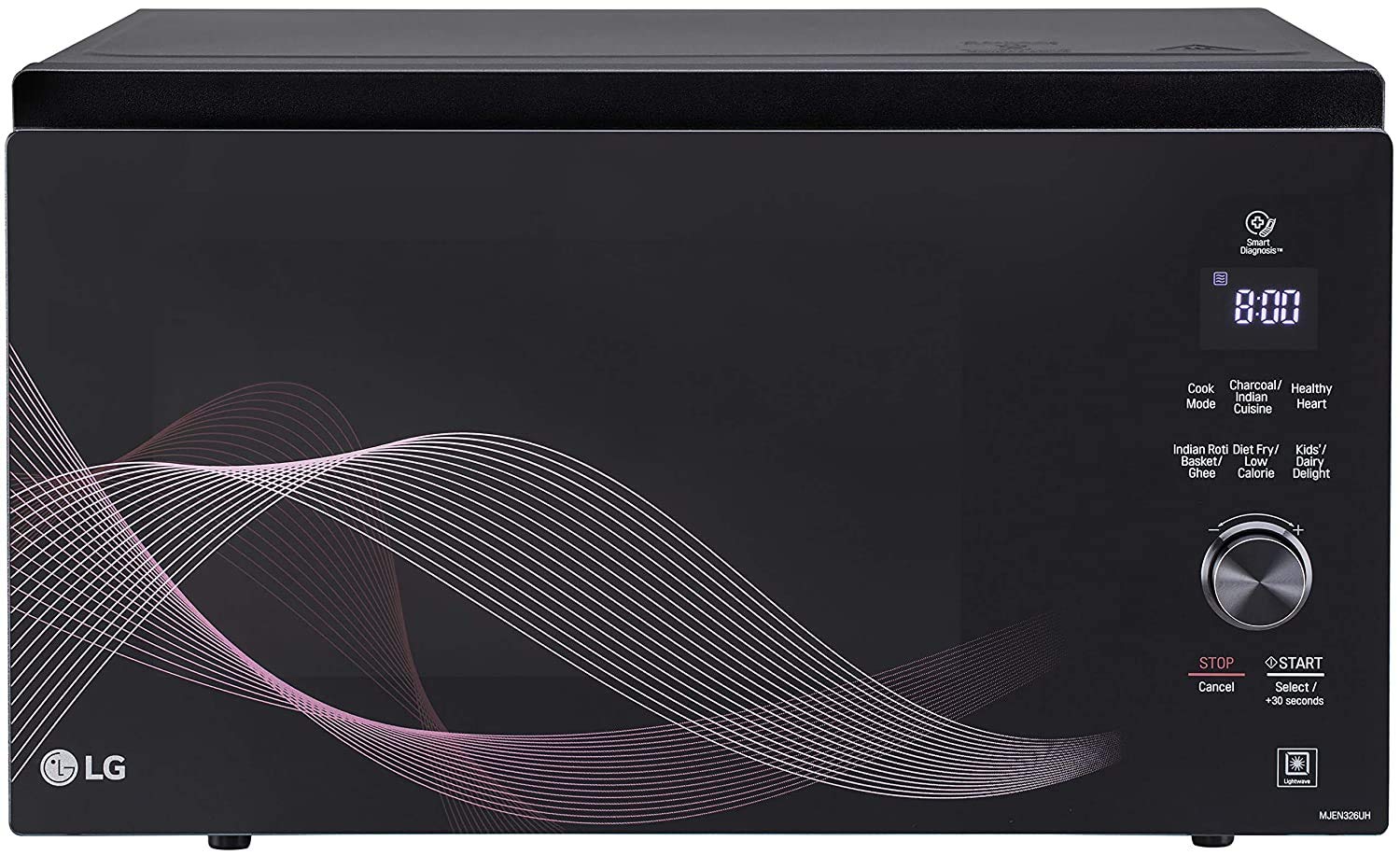 LG 32 L Charcoal Convection Healthy Heart Microwave Oven (MJEN326UH, Black)