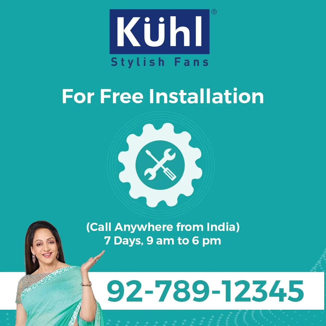 KUHL Platin D18 Stylish BLDC Fan | Low Power 30W | High Air Flow | 8 Aerodynamic ABS Blades | Low Noise | Down Light | 1200 mm sweep | Operate on Remote-Mobile-Alexa | Reverse Mode |5 Star Rated| Whit