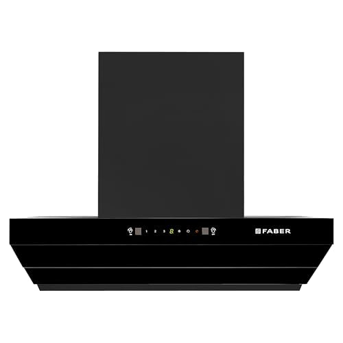 Faber Artemis 75cm 1200m³/hr Filterless Kitchen Chimney|Slant Body|T-Shape Panel|Autoclean Alarm|Moodlight|Touch&Gesture|12Yr on Motor,2Yr Comprehensive Warranty by Faber|Hood Artemis IN HC S