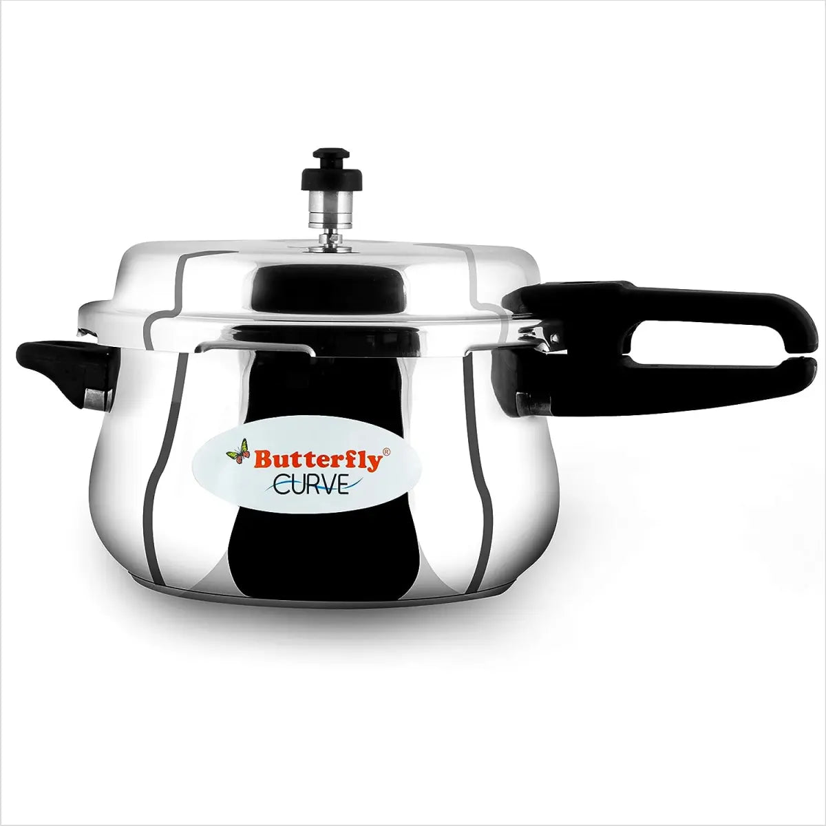 Butterfly Curve Stainless Steel Outer Lid Pressure Cooker, 5.5 Litre