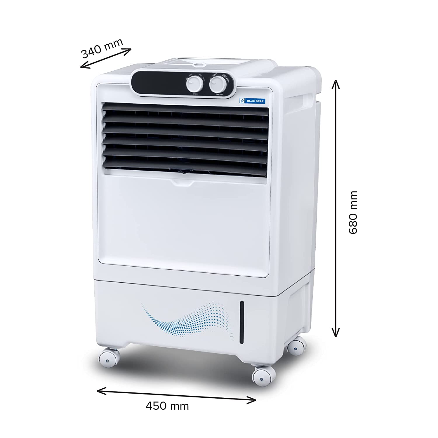 BLUE STAR Astra 17 Litres Personal Air Cooler PA17LMA with Cross Drift Technology and UV Protect Coat, White