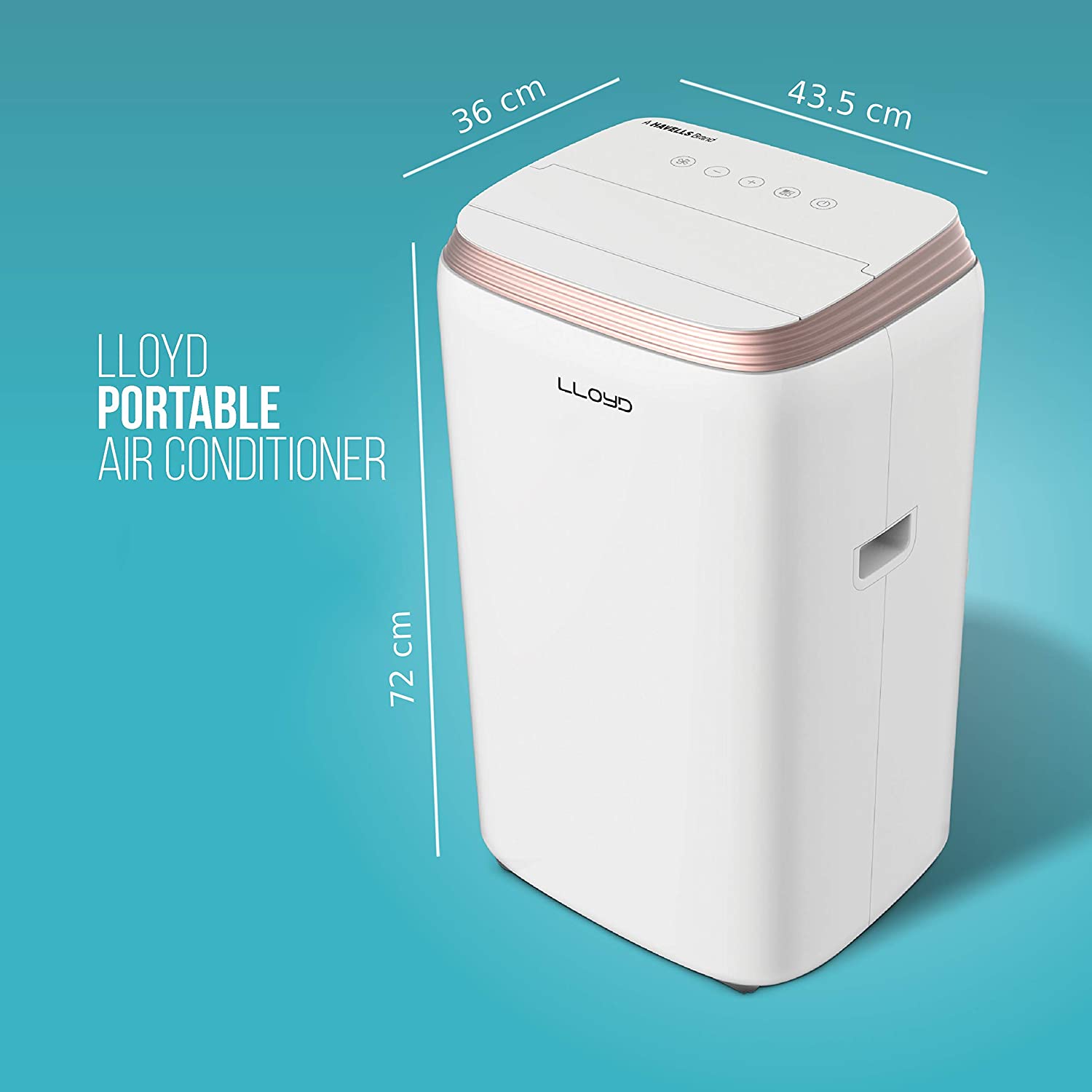 Lloyd 1 Ton Non-Inverter Portable AC (2020 Model, LP12B01TP, White)