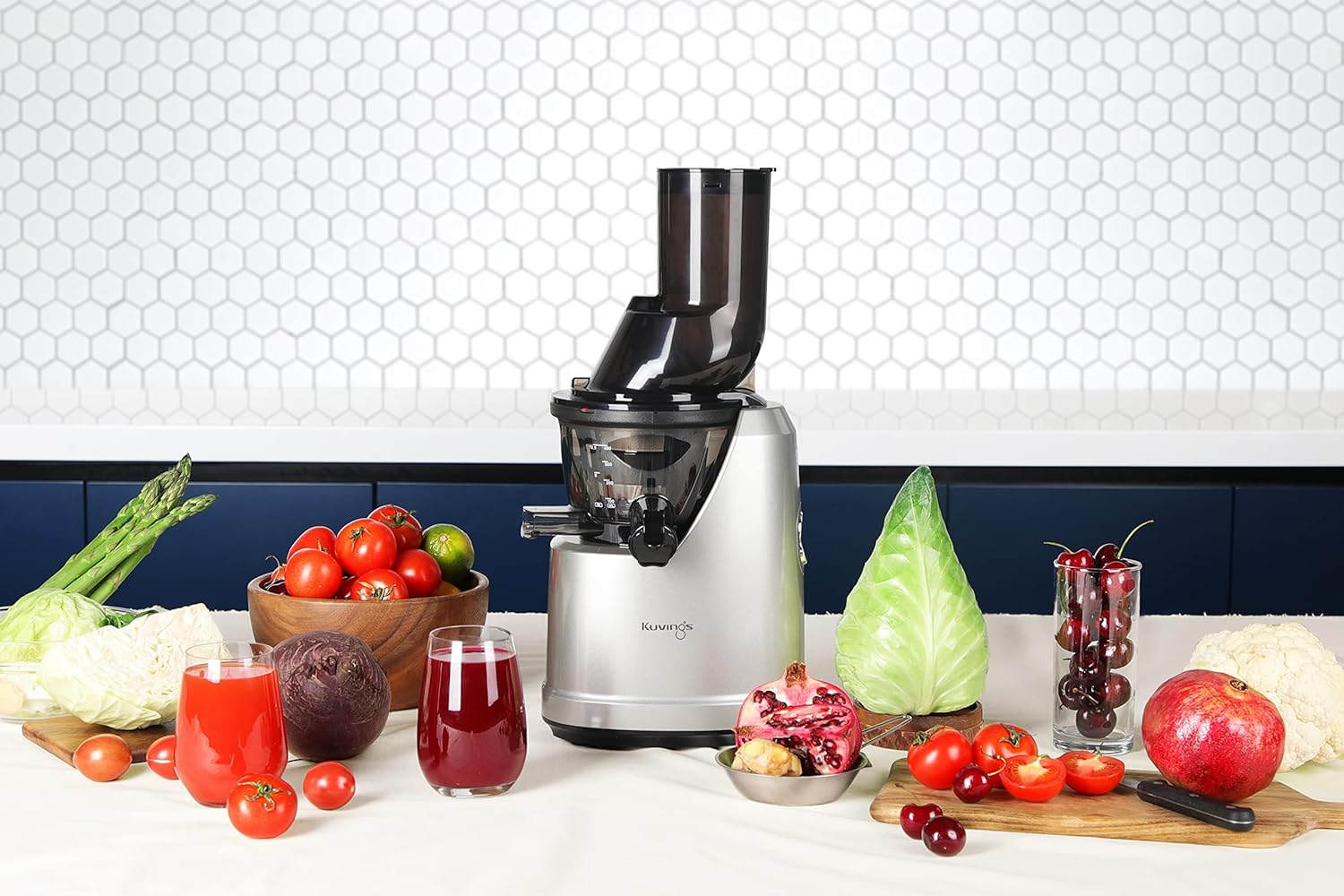 Kuvings B1700 Cold Press Juicer: All-in-1 for Fruits, Vegetables & Nut Milk with Patented JMCS Technology