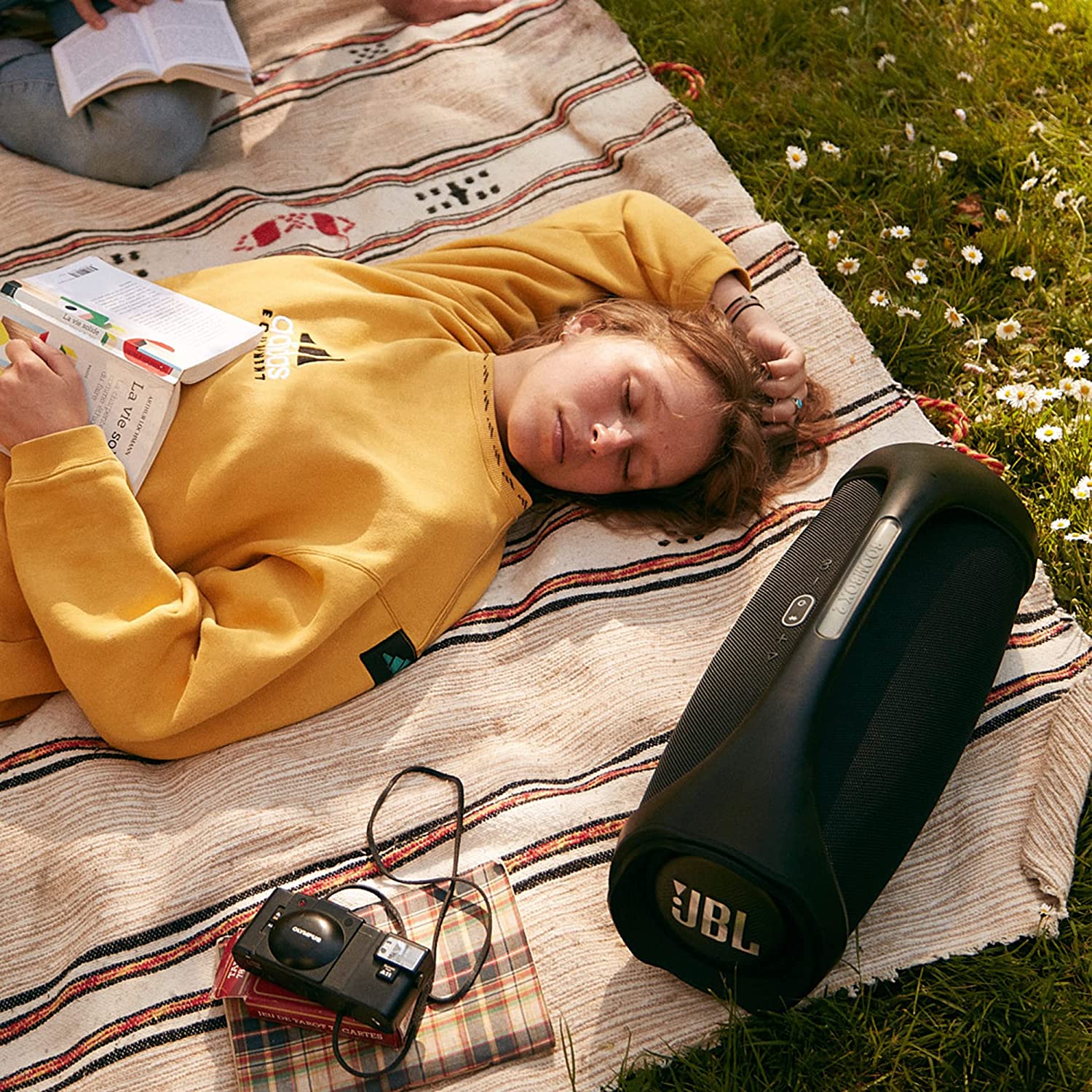 JBL Boombox 2 | Wireless Portable Bluetooth Speaker | Massive 24Hrs Playtime | Monstrous Sound with Powerful Bass | Built-in Powerbank PartyBoost | IPX7 | BT 5.1 | AUX (Black)