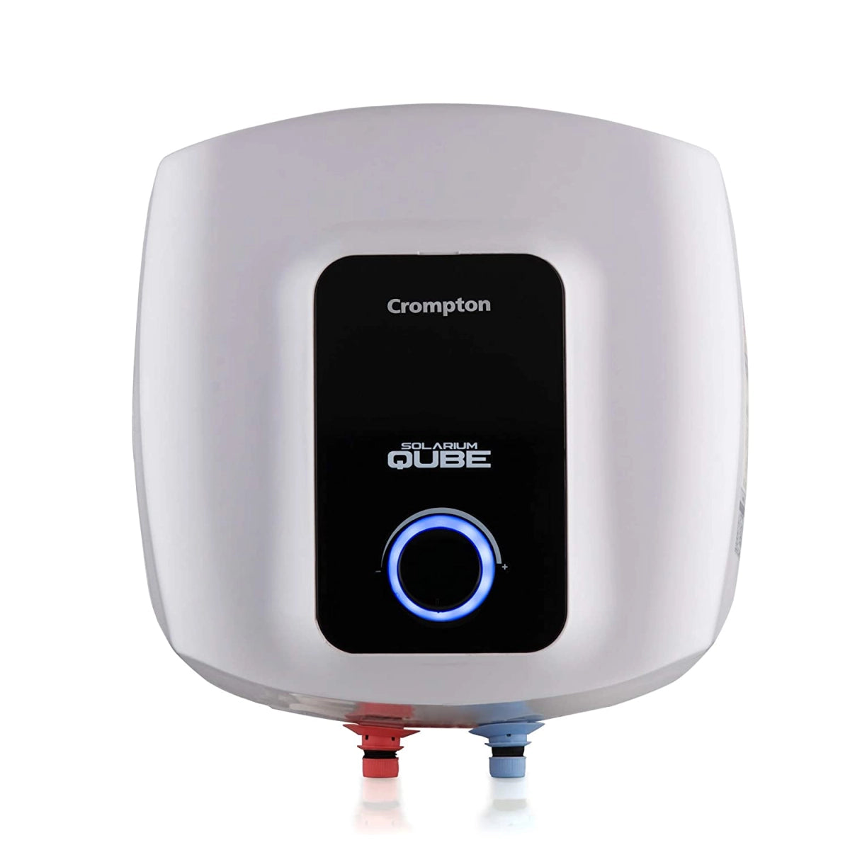 Crompton Solarium Qube Electric Water Heater 15 Litres 2000 Watt,230V AC,50Hz (ASWH-2415) White and Black
