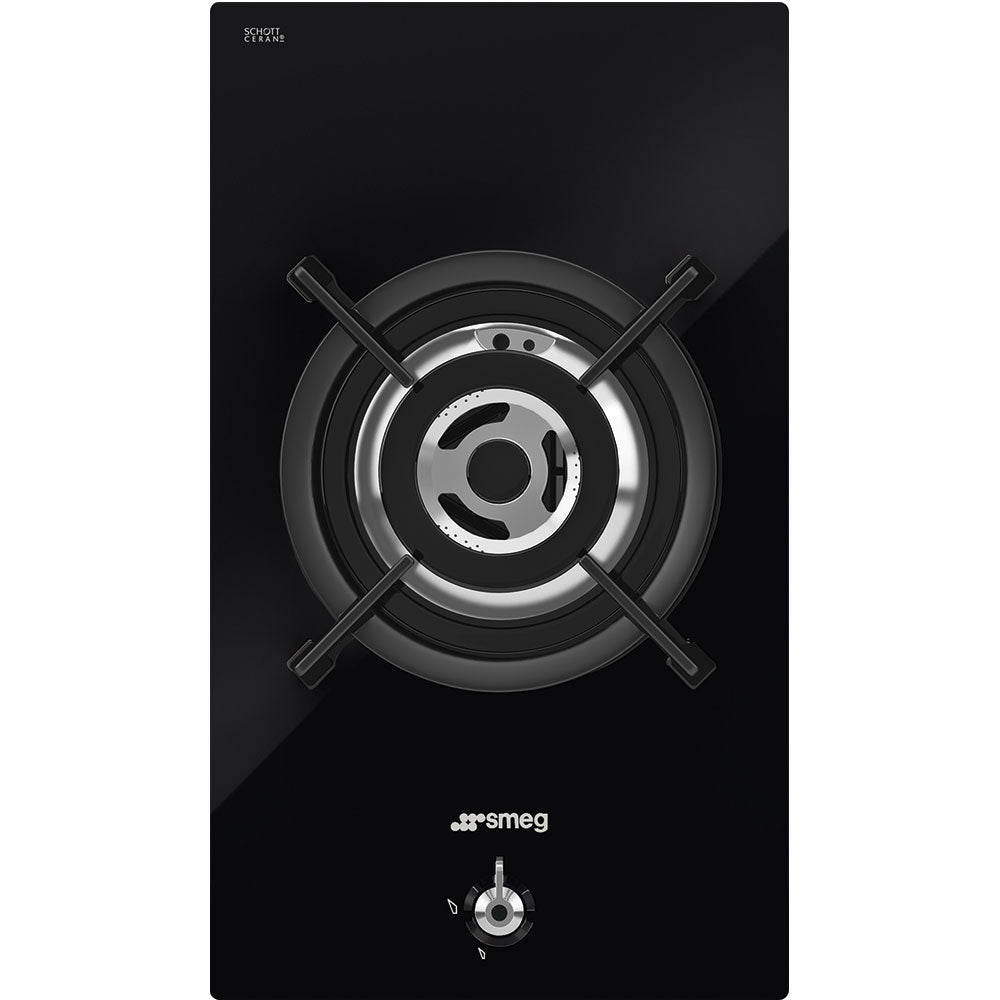 Smeg PV331CN Gas Hob: Stylish 1-Burner Cooktop with Flame Failure Safety Feature