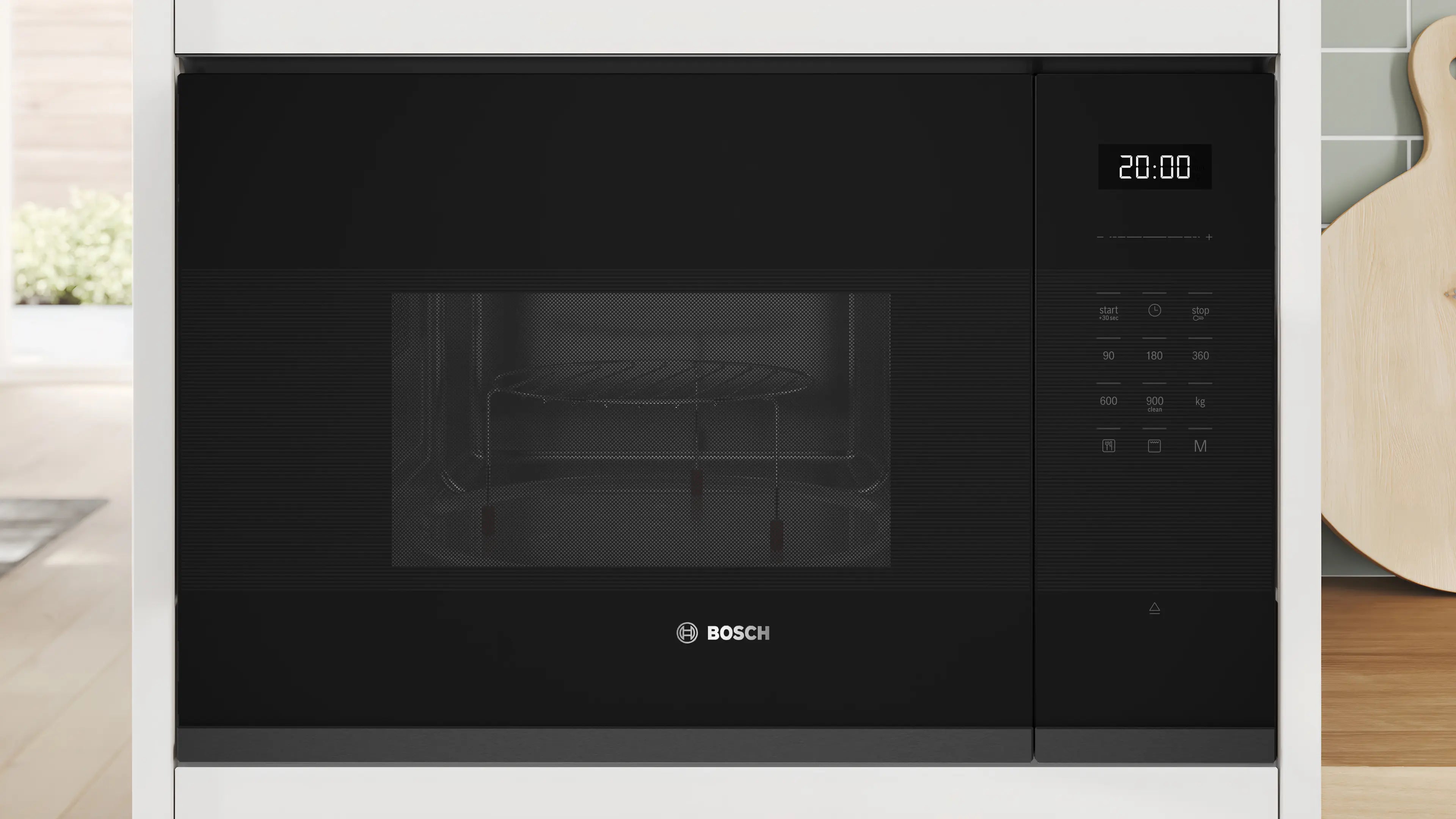 Bosch BEL554MB2I 60cm Built-In Microwave with Grill - Powerful and Versatile
