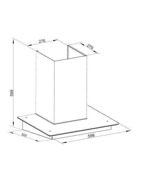 Electrolux 60Cm Ultimate Taste 500  Chimney Extractor Hood ECC6681G