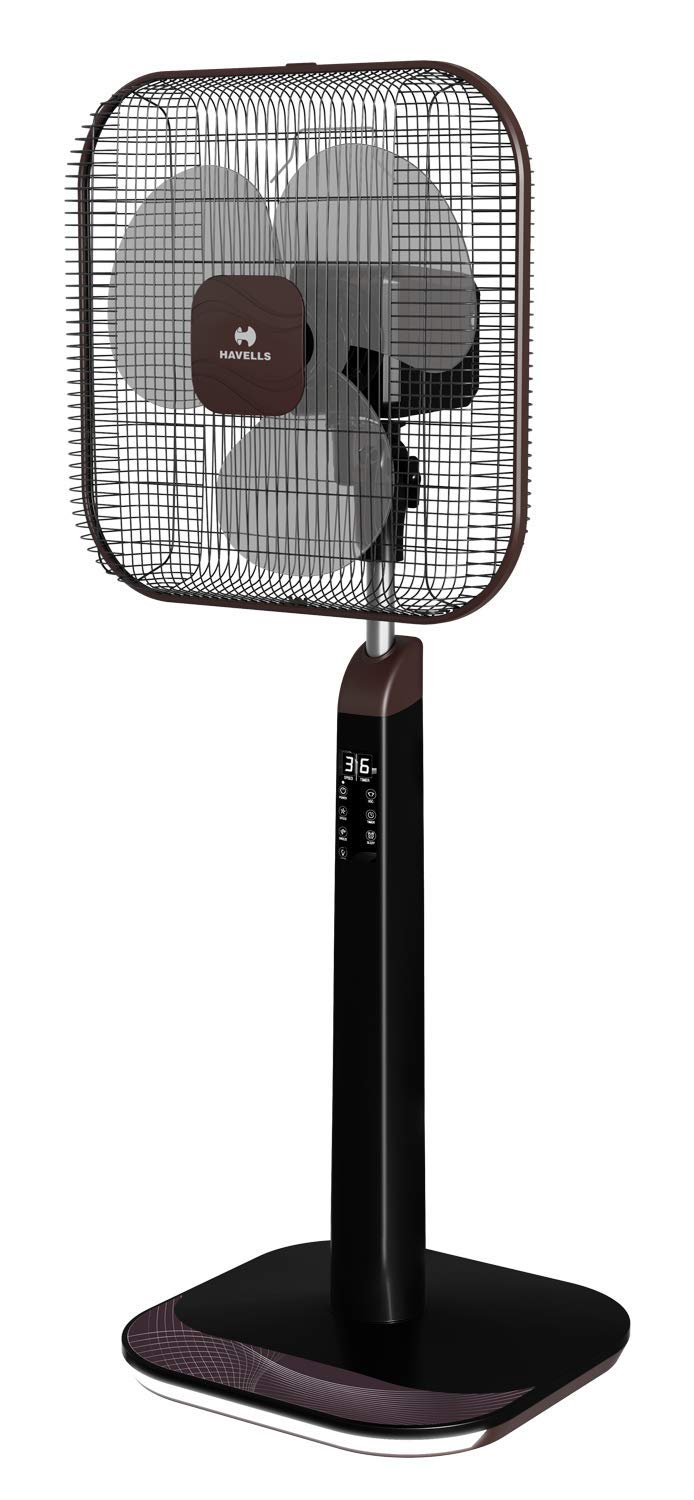 Havells Aindrila Premium 400mm Pedestal Fan (Brown Black)