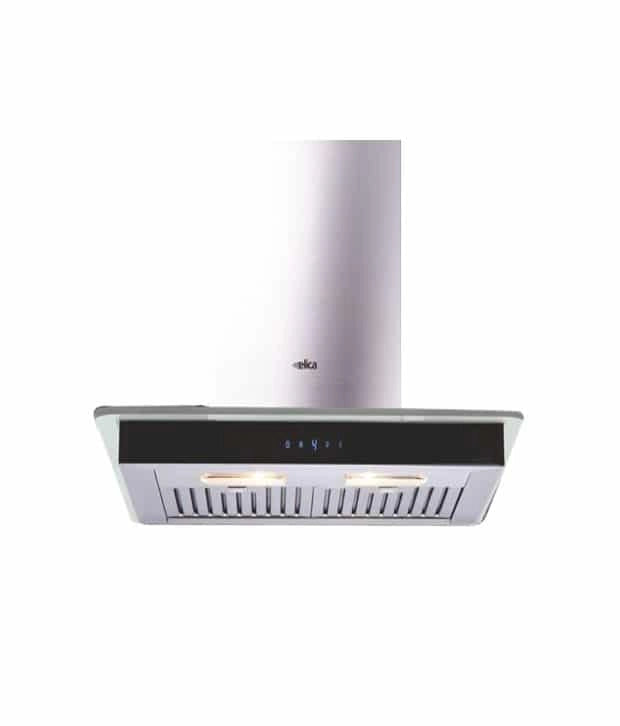 Elica 60cm Flat Glass TC3V Power Plus LED Chimney