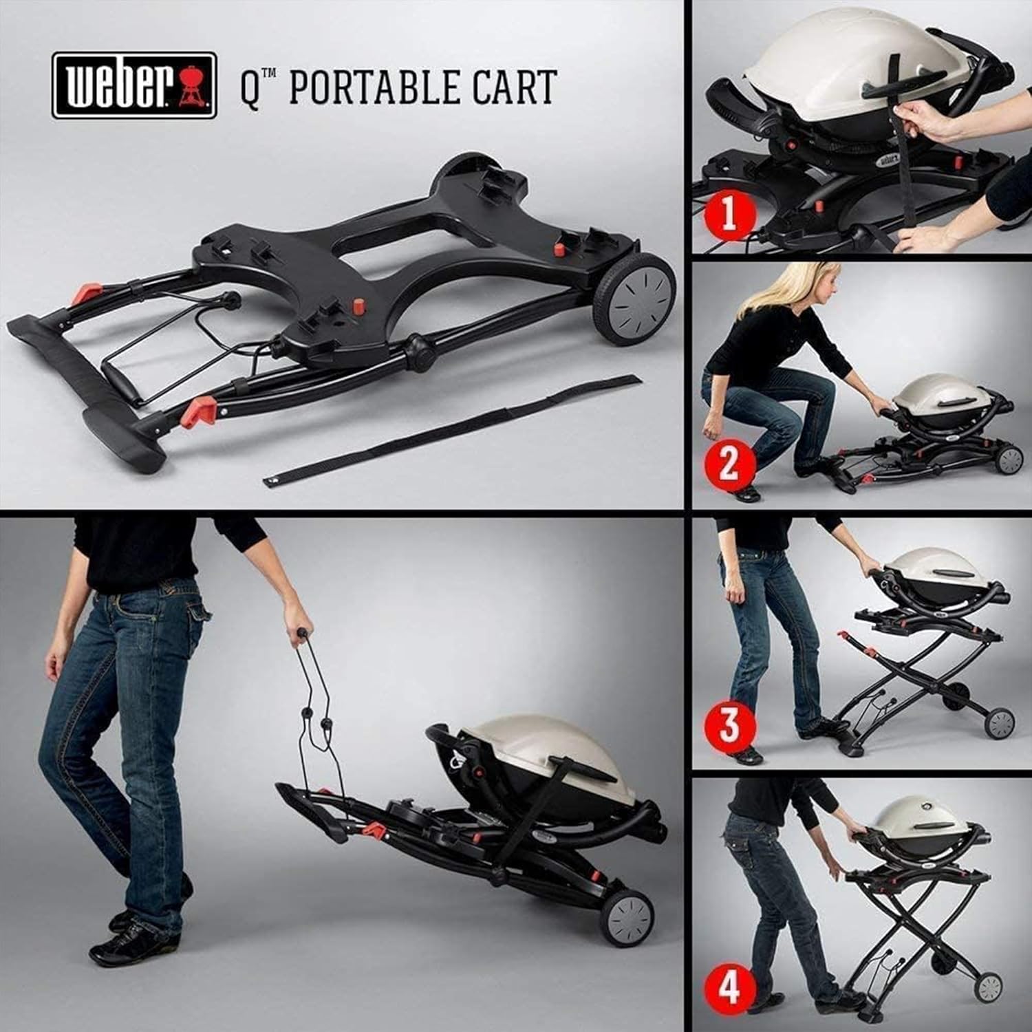 Weber Stands Q Portable Cart (Black)