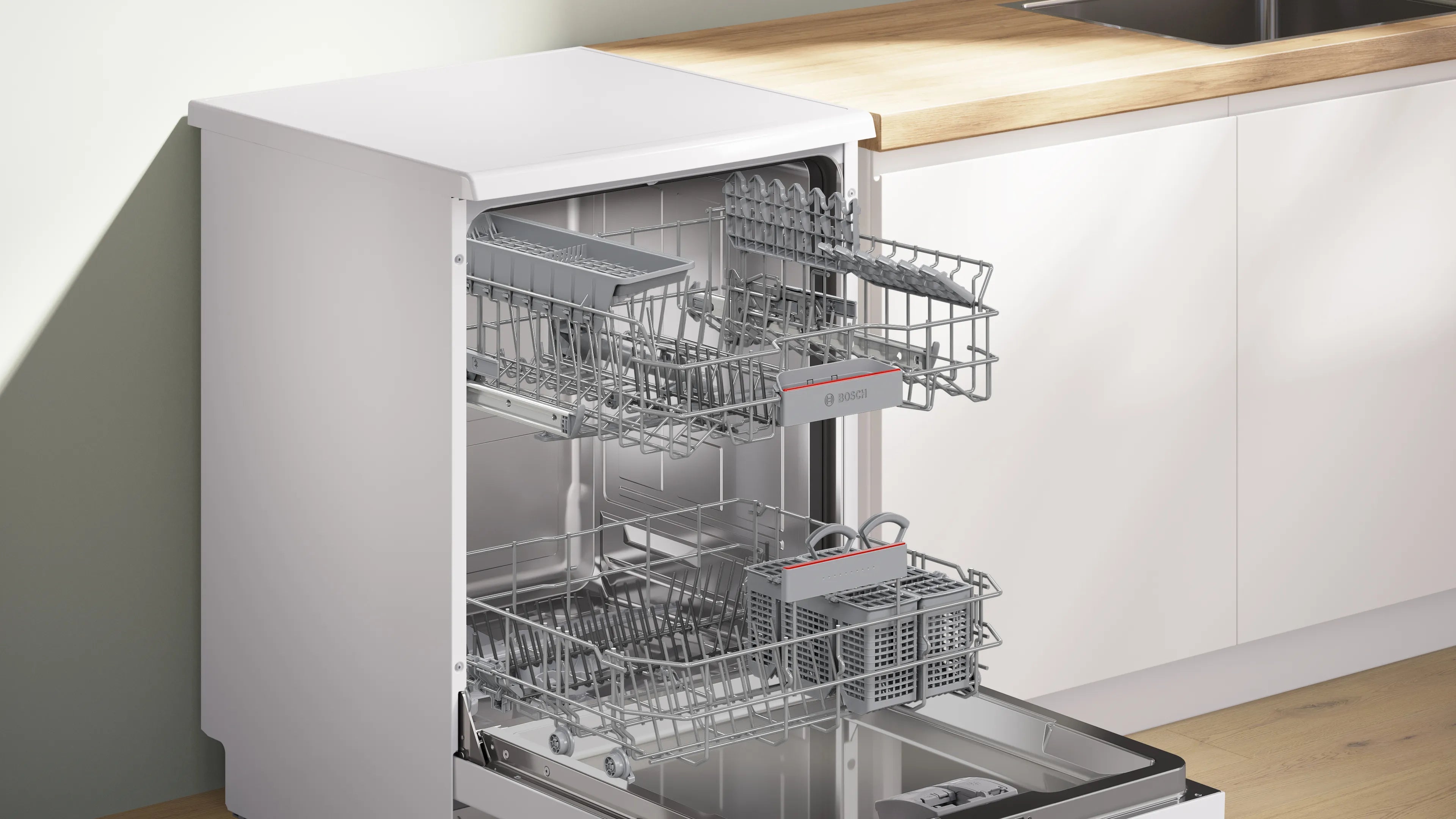Bosch SMS6IKW01I Series 6 Bosch free-standing dishwasher 60 cm White