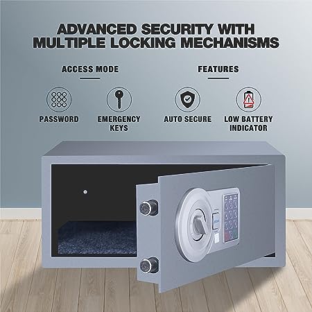 ozone agate laptop grey safe with advanced pin tchnology