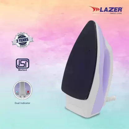 Lazer Glide 1000W ISI Certified Dry Iron With Over Heating (Lavender)