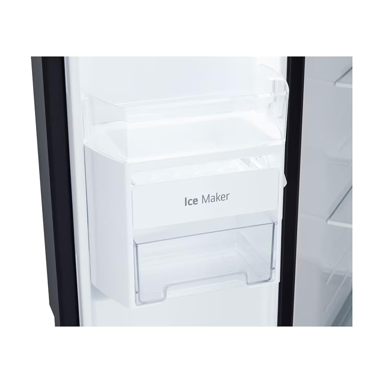 LG 650L Side by Side Fridge with DoorCooling, Smart Inverter - Black Mirror Finish (GLB257DBM3)