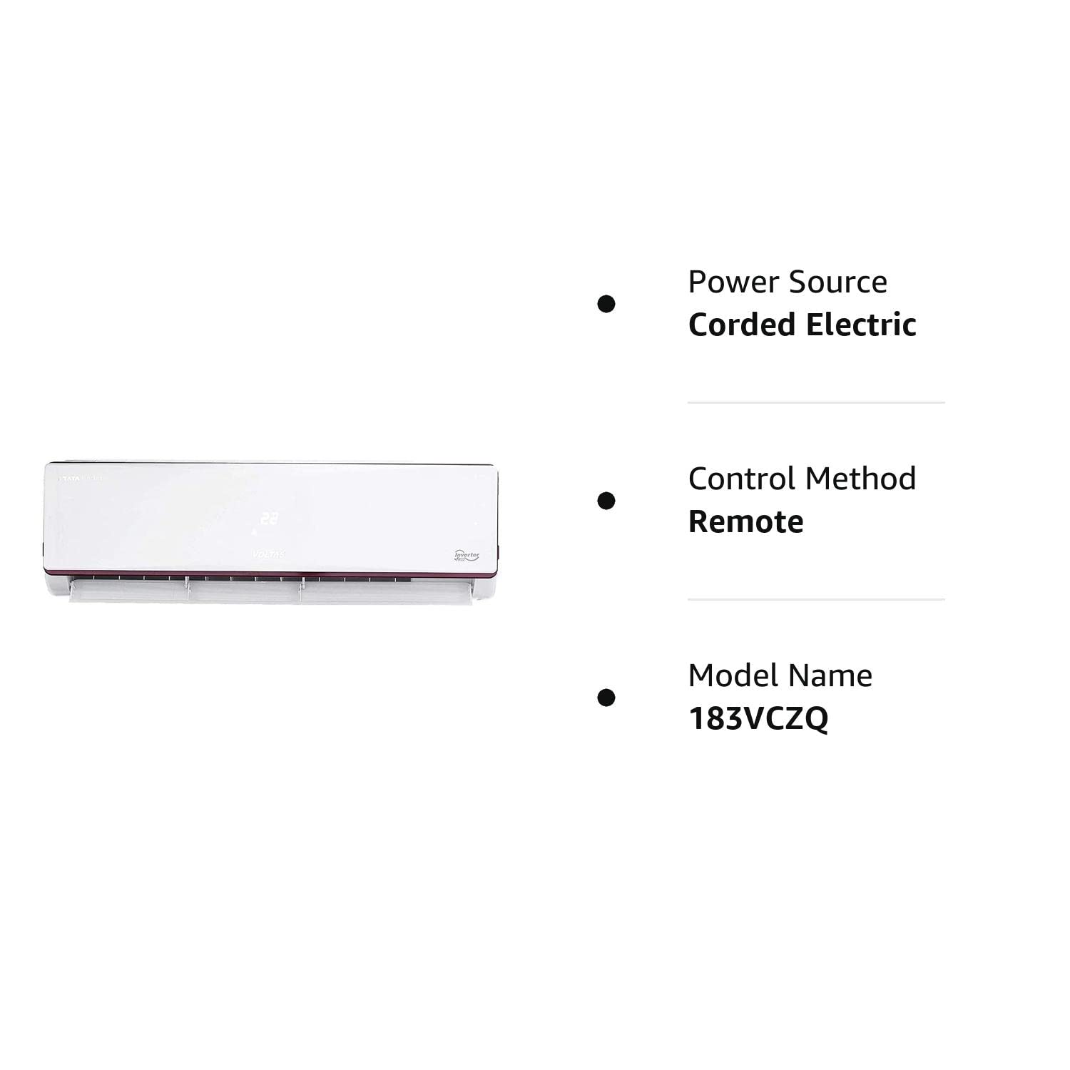 Voltas Split Inverter AC 1.5 Ton 3 Star SAC 183V CZQ