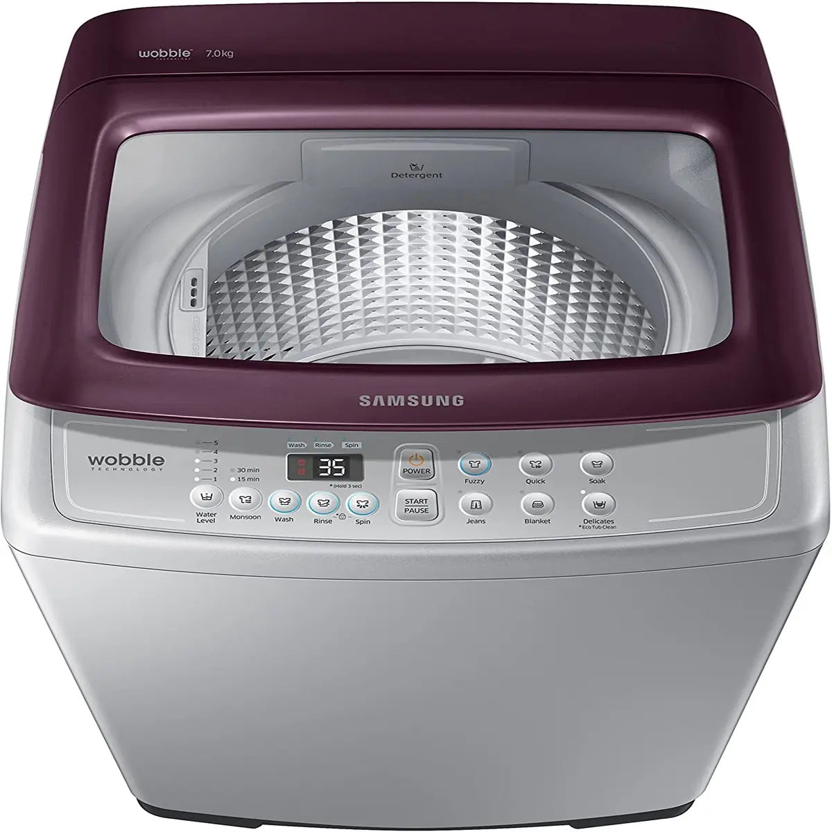 Samsung 7 kg Fully-Automatic Top Loading Washing Machine (WA70M4300HP/TL, Imperial Silver)
