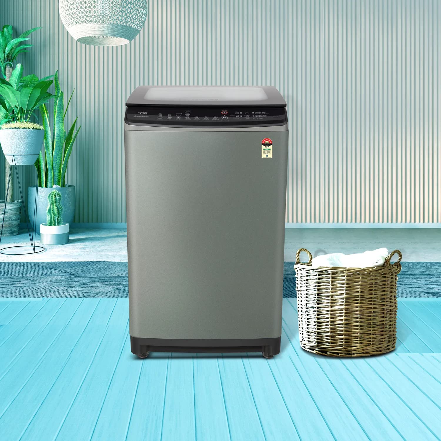 Voltas Beko 8 Kg 5 Star Top Load Fully Automatic Washing Machine (Grey,) WTL8011AU