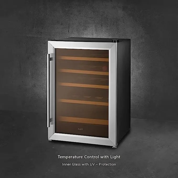 Kaff KWC 62 | Wine Cooler| Capacity -16 Bottles | Wine Chiller | Inner Glass with UV-Protection.