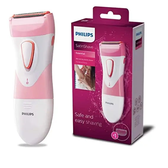 Philips HP6306/00 SatinShave Essential Women's Wet & Dry Electric Shaver For Legs, Cordless