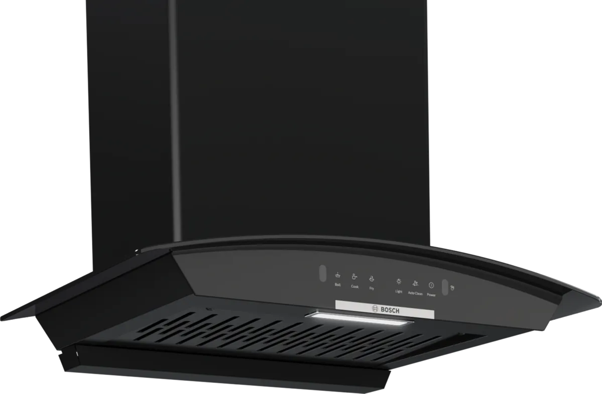 Bosch 60cm Black Chimney Wall-Mounted Cooker Hood - dwA68IJ60I