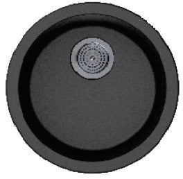Carysil Rock Granite Metallic Nera Single Bowl Sink 461X461 MM