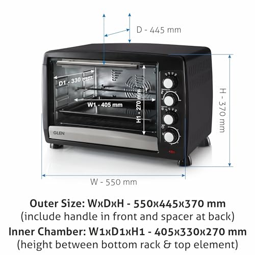 Oven Toaster Griller (OTG) -48 Litres, Full Back Convection, Motorized Rotisserie, 2000W - Black (5048RC) Original price₹ 13,995 Current price₹ 10,496 Save 25%