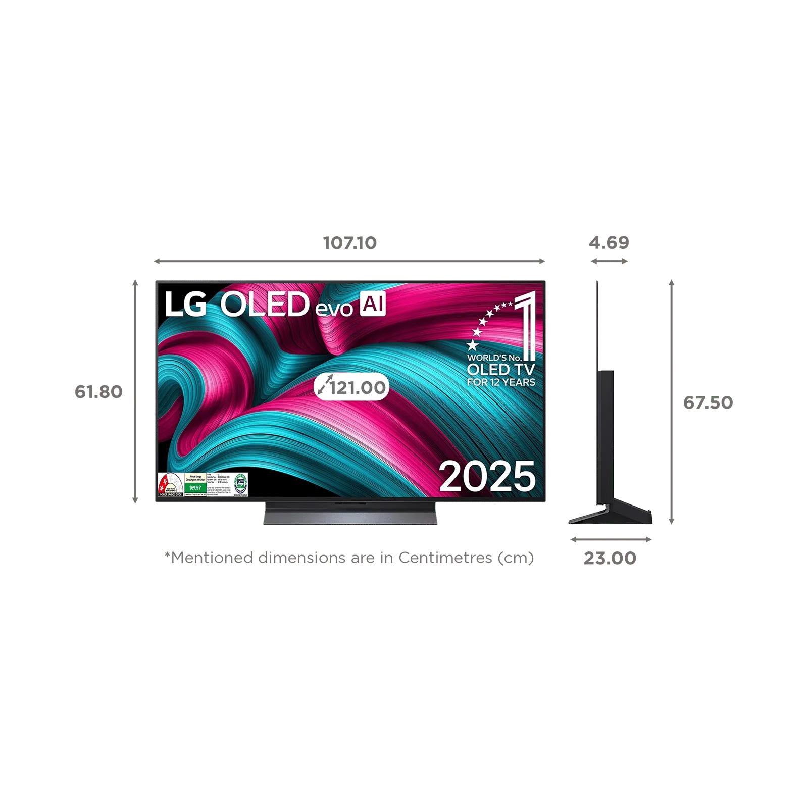 LG C5 48 OLED 4K Ultra HD Smart TV with AI & Dolby Vision