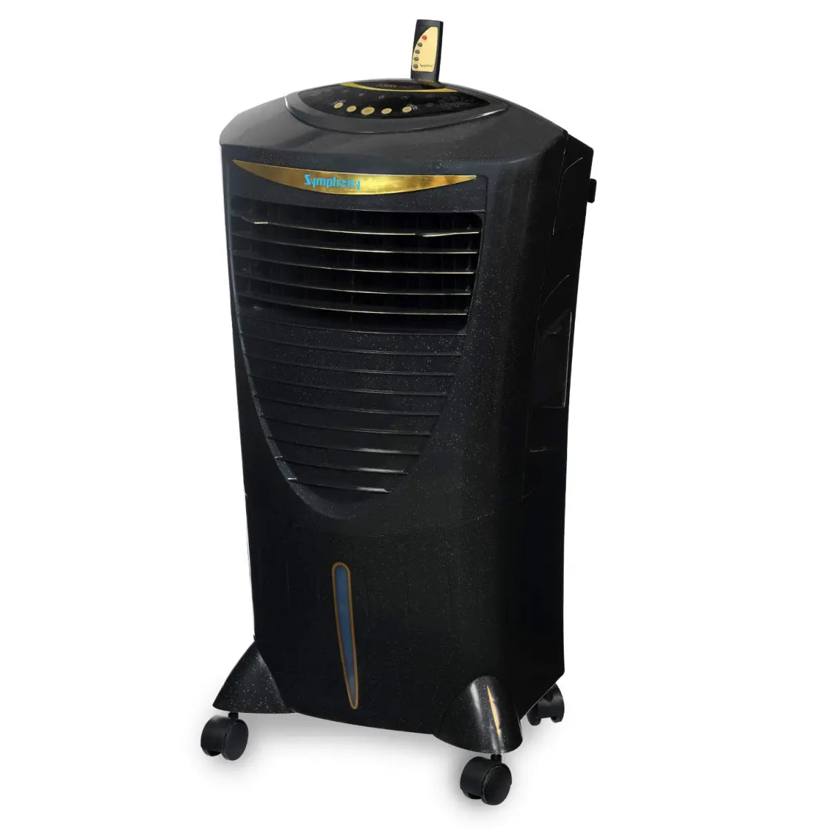 Symphony HiCool i Personal Air Cooler with Remote, Honeycomb Pad, Automatic Vertical Swing - 31L, Black