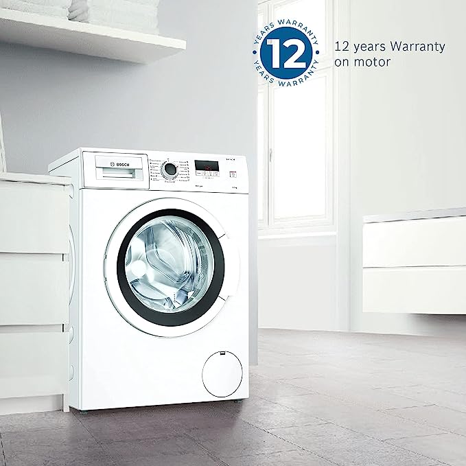 Bosch 6Kg 5 Star Touch Control Fully Automaic Front Loading Washing Machine With Heater (WLJ 16061IN, White)
