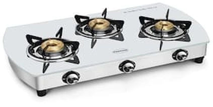 PADMINI CS 3 GT White Curve, Glass Auto Gas Stove