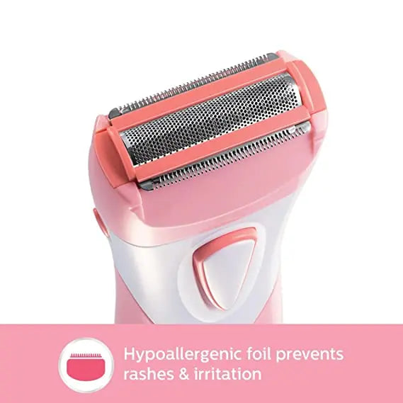 Philips HP6306/00 SatinShave Essential Women's Wet & Dry Electric Shaver For Legs, Cordless