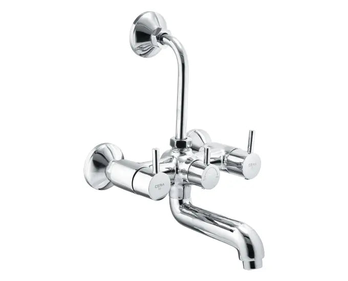 Cera F2013401 Fountain Wall mixer with bend pipe for overhead shower Silver Colour