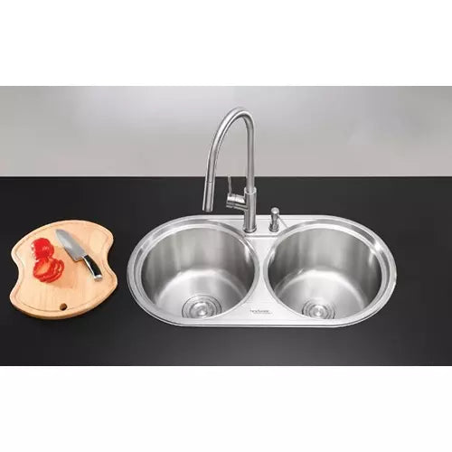 Hindware Amadeus 35.43x18.50x8.66-inch Matt Finish SS Single Bowl Kitchen Sink