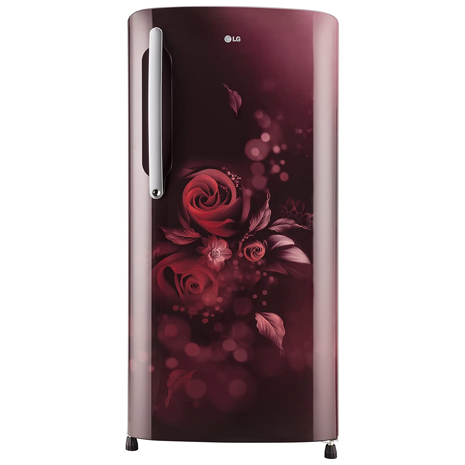 LG 204 L 5 Star Inverter Direct-Cool Single Door Refrigerator (GL-B211HSEZ, Scarlet Euphoria, With Smart Connect & Fast Ice Making, 2022 Model)