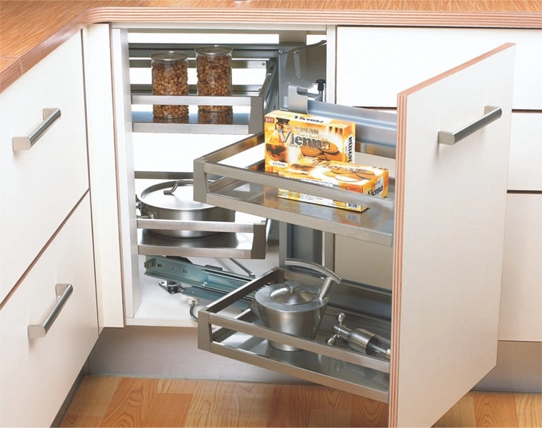 Inox Satin Silent Magic Corner Unit-Universal