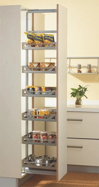 Inox Satin Silent Tall Unit With 6 Baskets