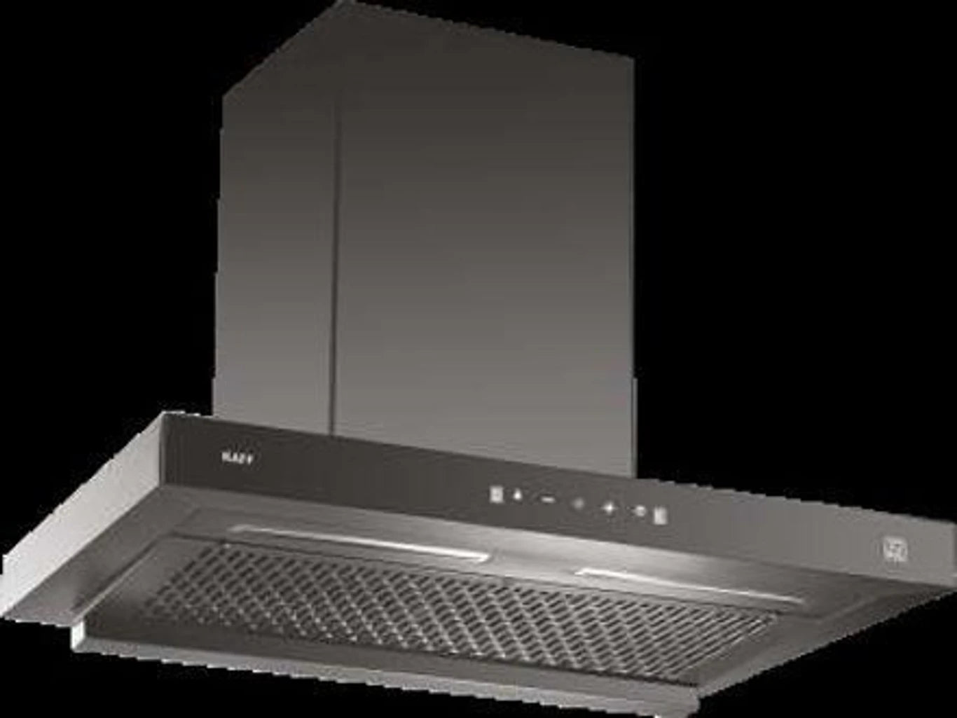 Kaff KMT 60 Auto Clean Wall Mounted Black 1100 CMH Chimney (Wall Mount, Black)