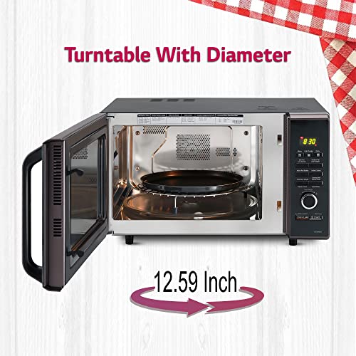 LG 28 L Convection Microwave Oven (MC2886BLT, Black, Stainless Steel Cavity)