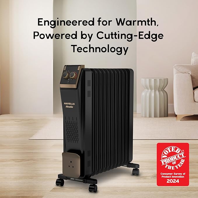 Havells Hestio Black 11 Fin OFR 2900 W