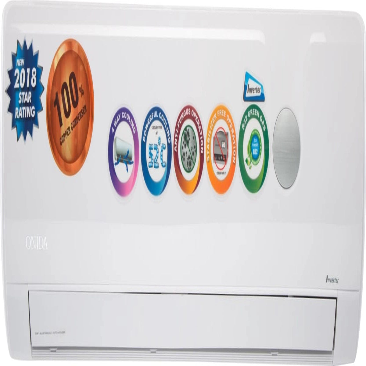 Onida 1 Ton 5 Star Inverter Split AC (Copper, IR125IRS, IRIS)