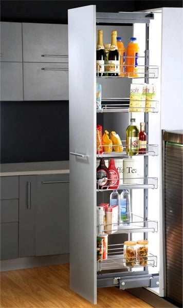 Inox Silent Tall Unit With 6 Baskets