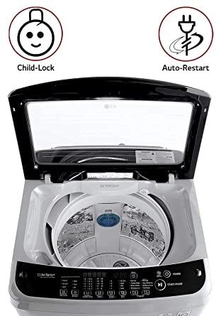 LG T65SJSF3Z 6.5kg, 5 Star, Middle Free Silver, Jet Spray+, Punch+3, Turbodrum
