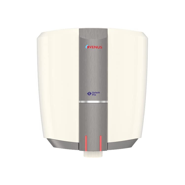 Venus Splash Pro Storage Water Heater (10 Litre, Ivory/Smokey Grey)