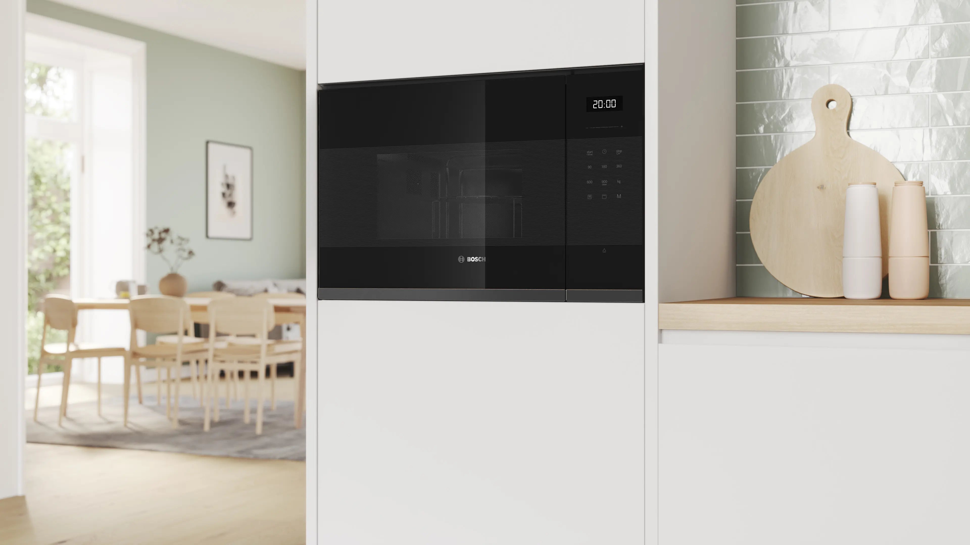 Bosch BEL554MB2I 60cm Built-In Microwave with Grill - Powerful and Versatile