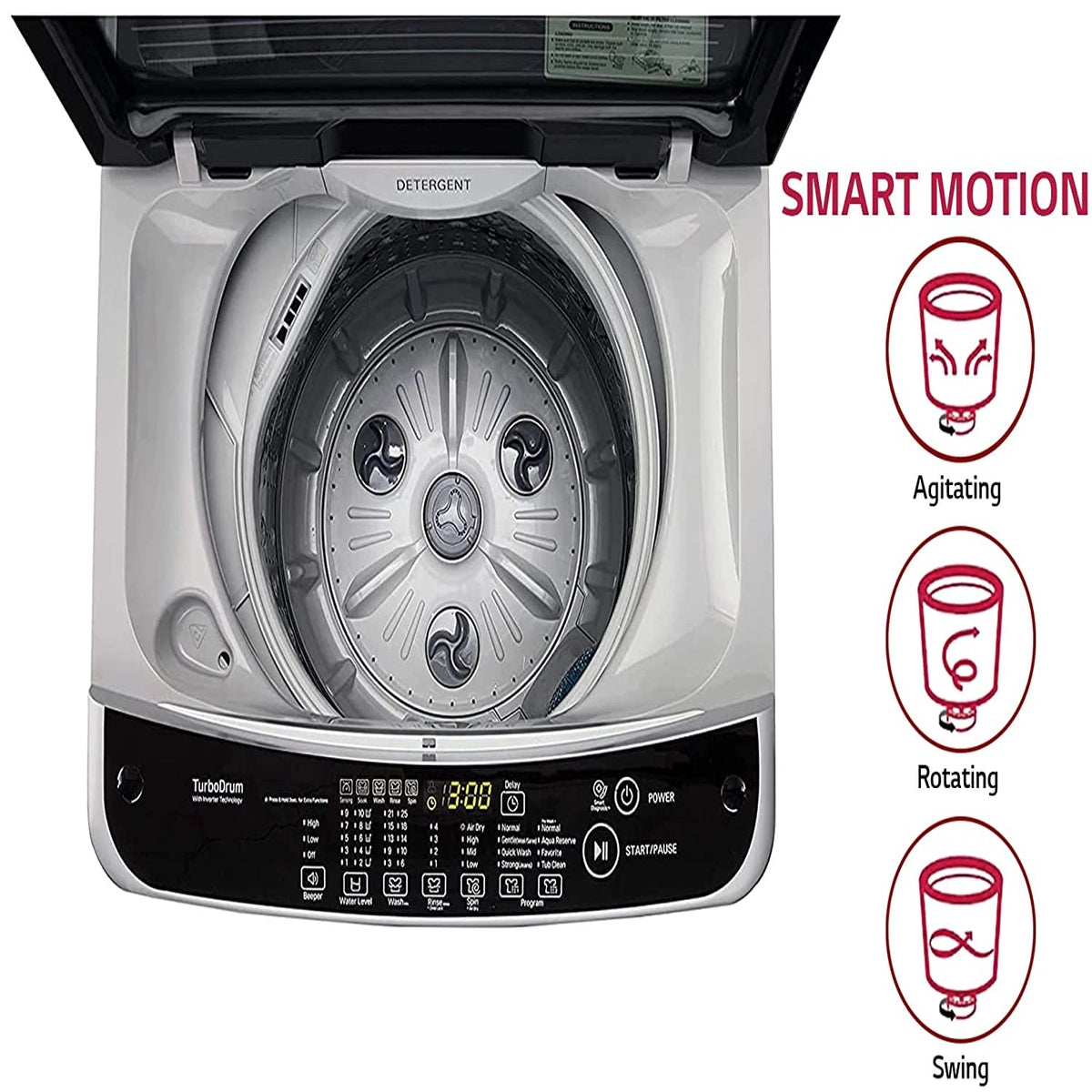 LG T65SNSF1Z 6.5kg, 5 Star, Sapience, Smart Inverter Technology