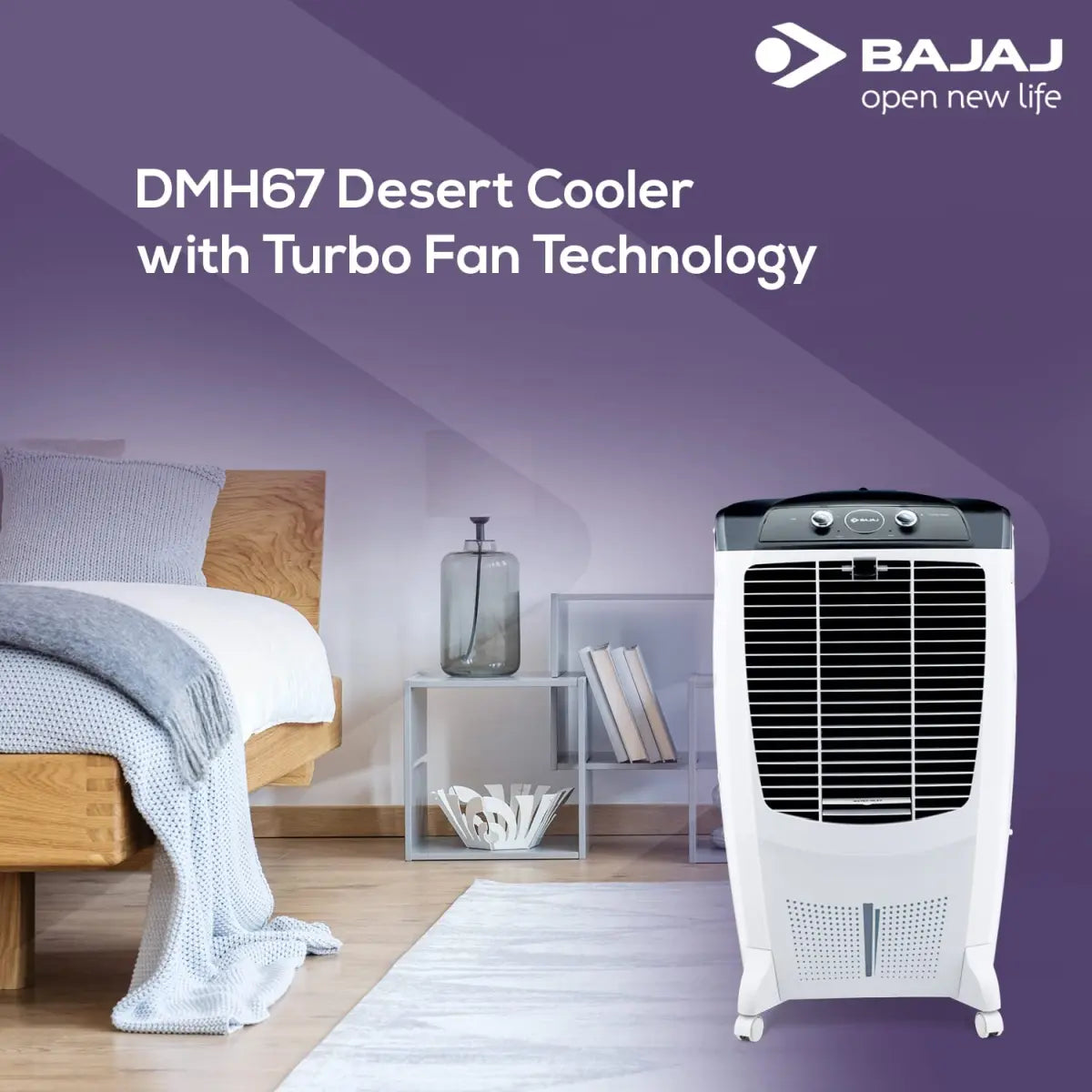 Bajaj DMH67 67L Desert Air Cooler White