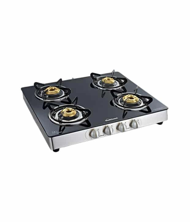 Sunflame Crystal 4 Burner (4B) SS Al